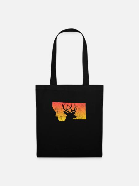 Montana Amerika USA Helena Mountains Geschenk - Stoffbeutel - Schwarz