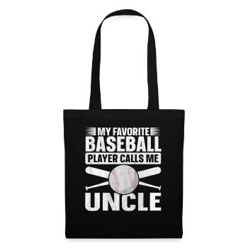 My Favorite Baseball Player Calls Me Uncle - Tote Bag - black - Front