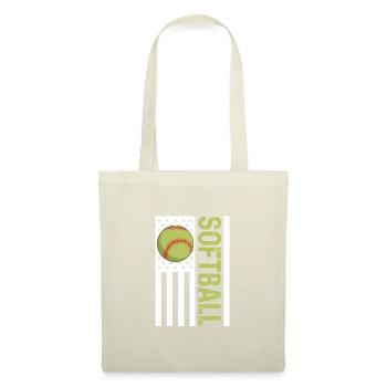 Softball USA Baseball America Pitcher Cadeau - Sac en tissu - nature - Devant