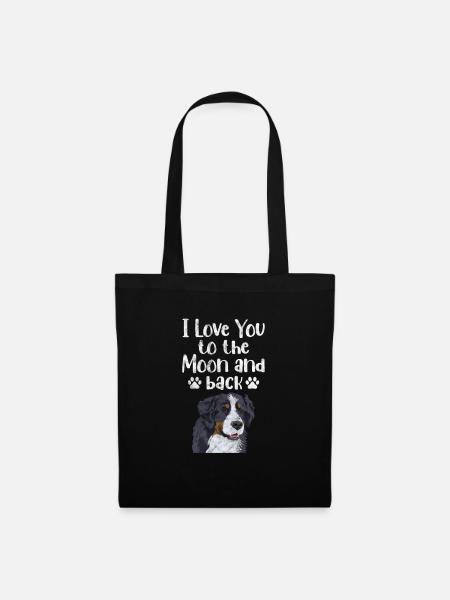 Berner Sennenhund Hund Hundeliebhaber Geschenk - Stoffbeutel - Schwarz