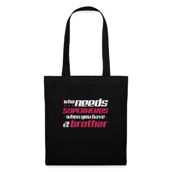 Frère - Sac en tissu - noir - Devant