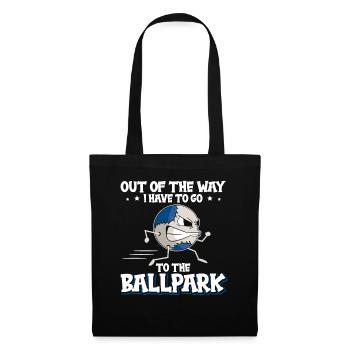 Je dois aller au baseball - Sac en tissu - noir - Devant