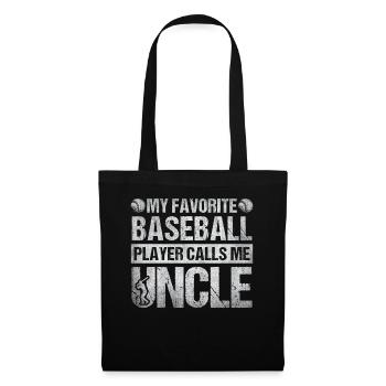 My Favorite Baseball Player Calls Me Uncle - Tote Bag - black - Front