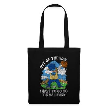 Je dois aller au baseball - Sac en tissu - noir - Devant