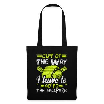 I Have To Go To The Ballpark Baseball - Tote Bag - black - Front
