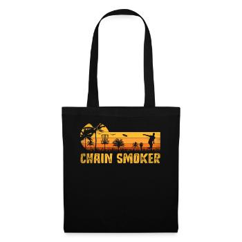 Retro Sunset Chain Smoker Disc Golf - Sac en tissu - noir - Devant