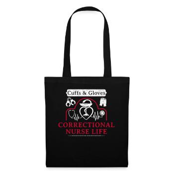 Cuffs & Gants Vie d’infirmière correctionnelle - Sac en tissu - noir - Devant