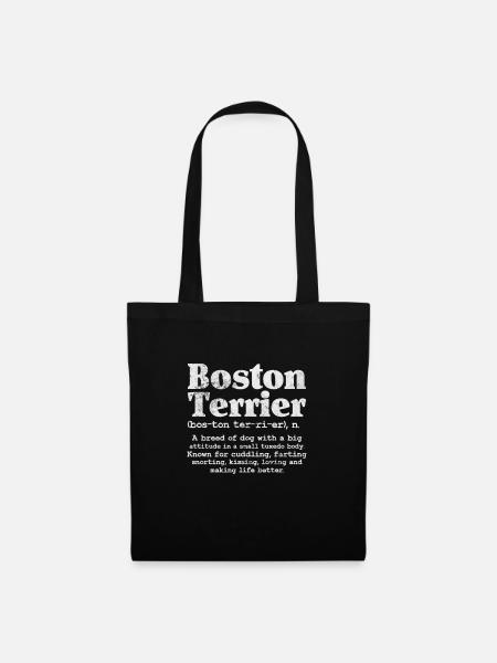 Boston Terrier - Tote Bag - black