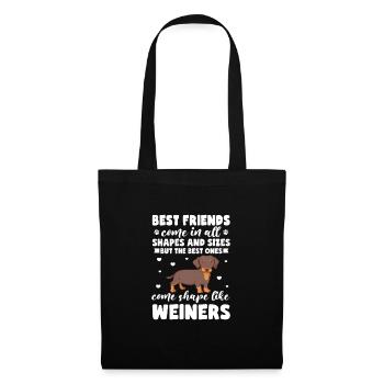 Dachshund Dog Dogs Dachshund Teckel Gift - Tote Bag - black - Front