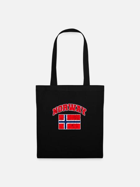 Norway Scandinavia Norge Norwegian Gift - Tote Bag - black
