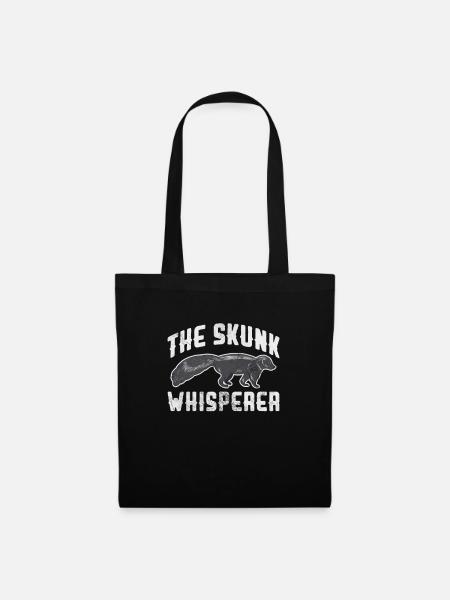 Stinktier Stinken Stinker Skunk Geschenk - Stoffbeutel - Schwarz