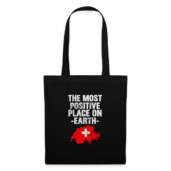 Suisse Suisse Alpes Suisses Cadeau - Sac en tissu - noir - Devant