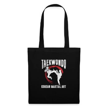 Taekwondo - Sac en tissu - noir - Devant