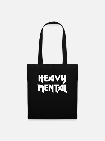 Heavy Metal - schwer psychisch - Stoffbeutel - Schwarz