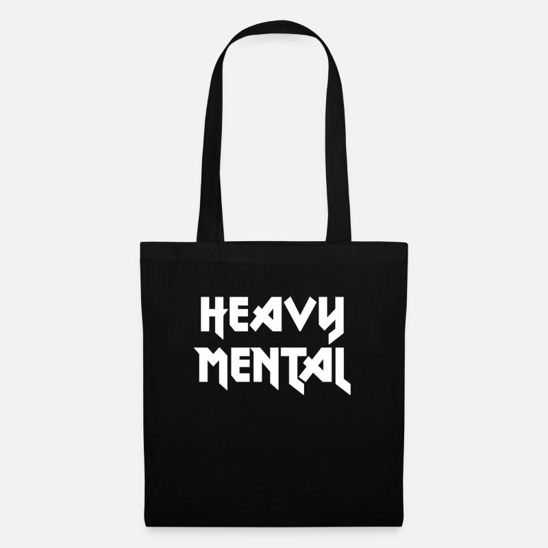 Heavy Metal - schwer psychisch - Stoffbeutel - Schwarz
