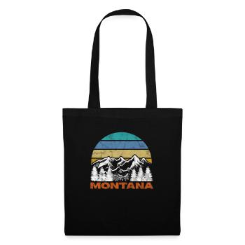 Montana Amérique États-Unis Helena Mountains Cadeau - Sac en tissu - noir - Devant