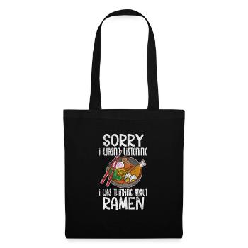 Ramen Japan Nudeln Japanisch Anime Geschenk - Stoffbeutel - Schwarz - Vorne