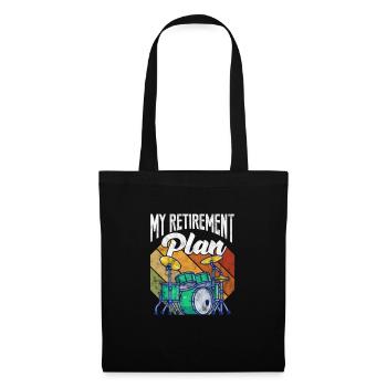 Batteur de retraite - Sac en tissu - noir - Devant