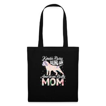 American Bulldog Dog Dog Lovers Cadeau - Sac en tissu - noir - Devant