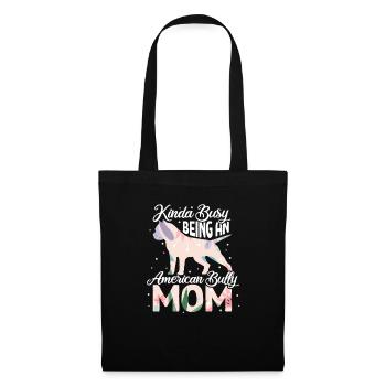 American Bulldog - Stoffbeutel - Schwarz - Vorne