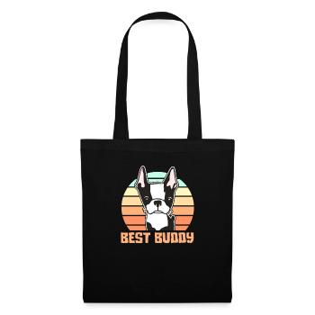 Boston Terrier Dog Dogs Dog Lovers Cadeau - Sac en tissu - noir - Devant