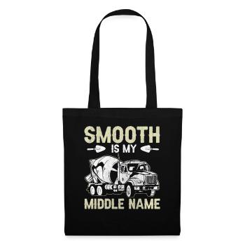 Smooth Is My Middle Name Betonbauer - Stoffbeutel - Schwarz - Vorne