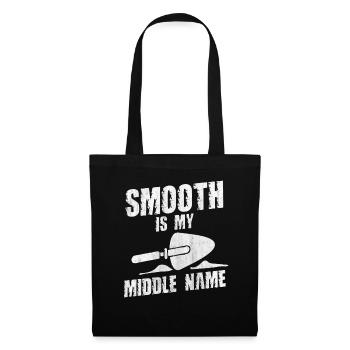 Smooth Is My Middle Name Betonbauer - Stoffbeutel - Schwarz - Vorne