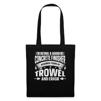 Années de truelle et d’erreur Betonbauer - Sac en tissu - noir - Devant