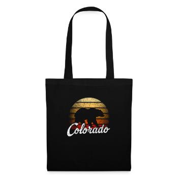 Colorado USA Amerika Geschenk - Stoffbeutel - Schwarz - Vorne