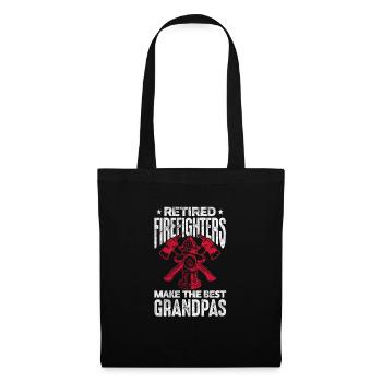 Pompiers de retraite - Sac en tissu - noir - Devant