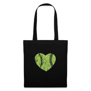 Softball - Sac en tissu - noir - Devant