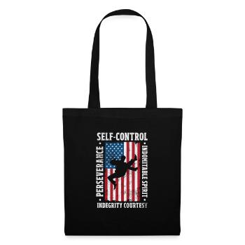 Taekwondo - Sac en tissu - noir - Devant