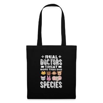 Vétérinaire vétérinaire Cadeau vétérinaire - Sac en tissu - noir - Devant