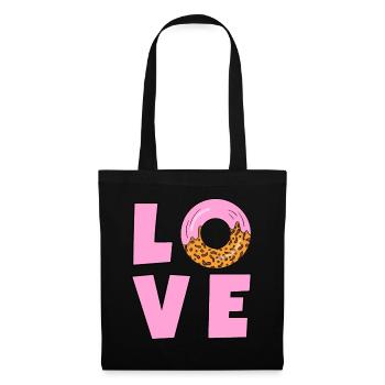 LOVE DONUTS - Tote Bag - black - Front