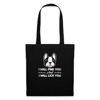 Boston Terrier Dog Dogs Dog Lovers Cadeau - Sac en tissu - noir - Devant