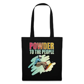 Powder To The People Snowboarding - Sac en tissu - noir - Devant