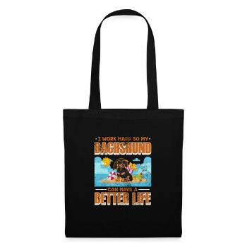 Dachshund - Tote Bag - black - Front