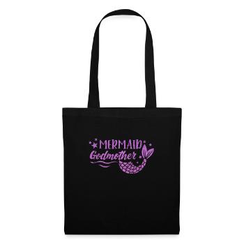 Marraine Tante Marraine Baptême Nièce Neveu Cadeau - Sac en tissu - noir - Devant