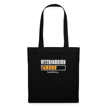 Vétérinaire vétérinaire Cadeau vétérinaire - Sac en tissu - noir - Devant