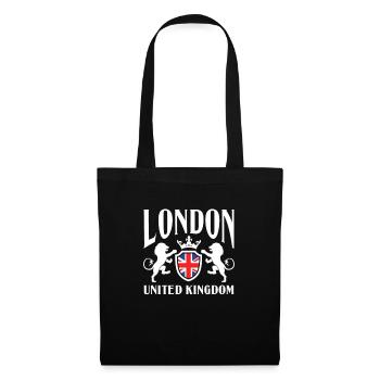Londres Royaume-Uni Royaume-Uni Angleterre Cadeau - Sac en tissu - noir - Devant