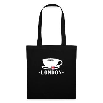 Londres Royaume-Uni Royaume-Uni Angleterre Cadeau - Sac en tissu - noir - Devant