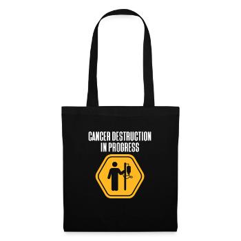 Cancer Maladie Maladie Combattre Cadeau - Sac en tissu - noir - Devant