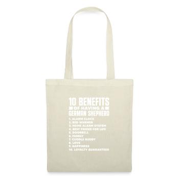 Berger allemand - Sac en tissu - nature - Devant