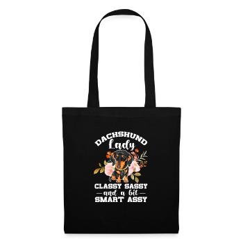 Dachshund Dog Dogs Dachshund Teckel Gift - Tote Bag - black - Front