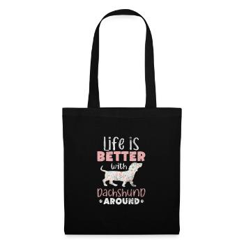 Dachshund - Tote Bag - black - Front