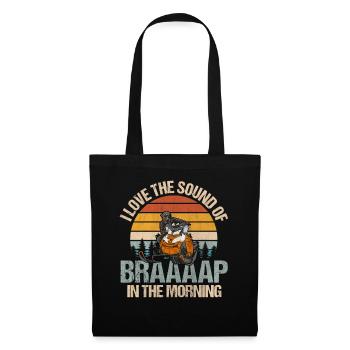 I Love The Sound Of Braaaap Snowmobile Riding - Tote Bag - black - Front