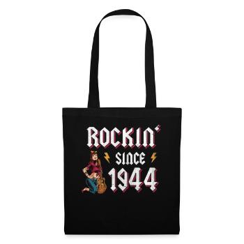 Rockin depuis 1944 Fan de musique rock 78e anniversaire - Sac en tissu - noir - Devant