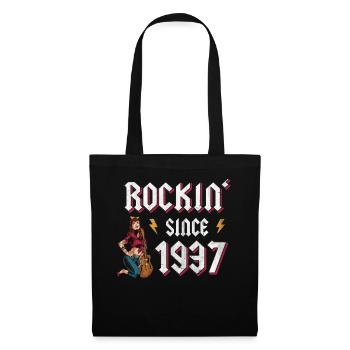 Rockin depuis 1937 Fan de musique rock 85e anniversaire - Sac en tissu - noir - Devant