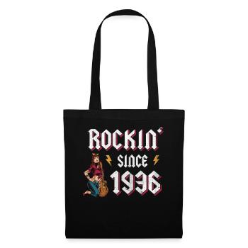 Rockin Since 1936 Rockmusik Fan 86. Geburtstag - Stoffbeutel - Schwarz - Vorne