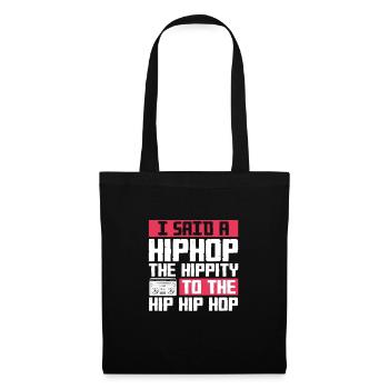 Hip Hop Rap Musik Rapper Hiphop Geschenk - Stoffbeutel - Schwarz - Vorne
